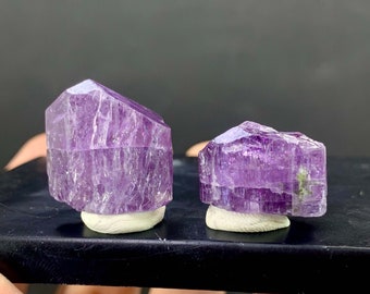 2 Piece Rich Purple Sapolite Crystal From Badakhshan Afghanistan, Scapolite Stone, Raw Mineral, Scapolite Specimen - 58.55 Carats