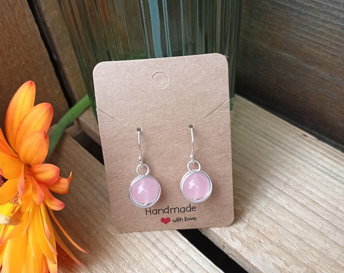 Rose Quartz Earrings