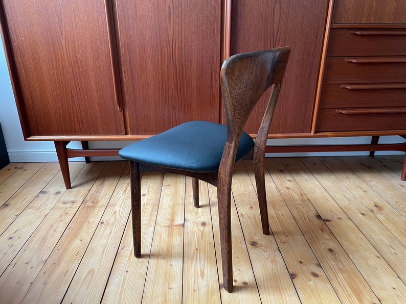 Rare 60s Danish 60s Niels Koefoed Oak Desk Chair Armchair Mid Century deskchair lounge chair armchair image 4