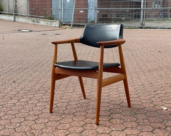 60s Danish 60s GM11 Teak Desk Chair Armchair Glostrup Mid Century deskchair lounge chair armchair