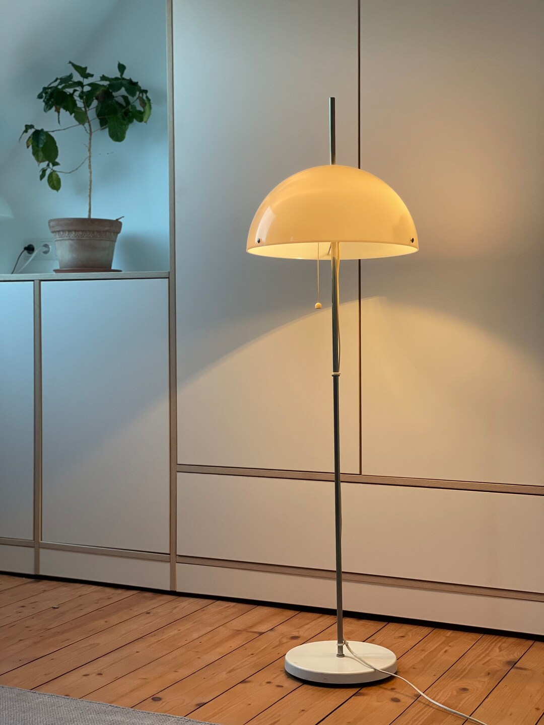 Rare Swedish 70s Mid Century Mushroom Design Floorlamp Vintage