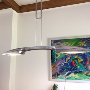 Zeldzame postmoderne Jorge Pensi XL Design plafondlamp Olympia voor BLux UFO plafondlamp naar teak midden eeuw jaren 70 Deense hanglamp