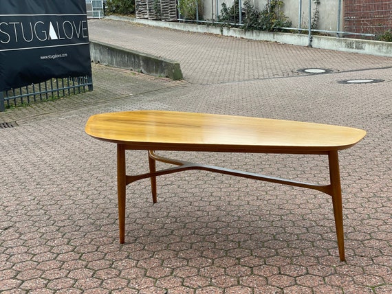 50s walnut coffee table Svante Skogh swedish Mid Century Design Couchtisch Beistelltisch Vintage Sofatisch