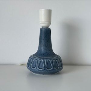 Small 60er danish Design vintage ceramic lamp zu Teak tablelamp