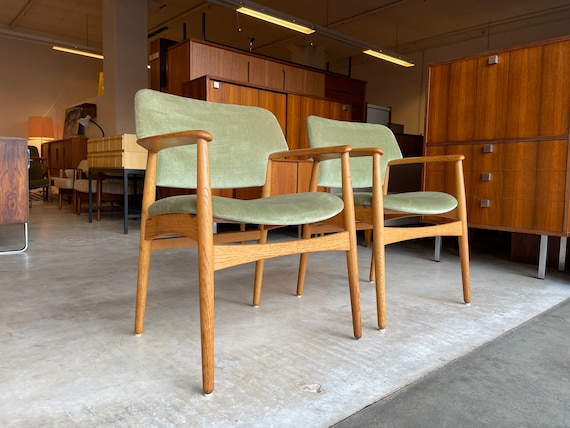 50 Vintage stoelen 60s Deense meubelmakers Fauteuils Etsy België