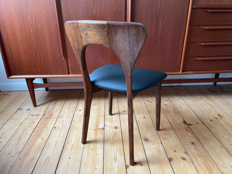 Rare 60s Danish 60s Niels Koefoed Oak Desk Chair Armchair Mid Century deskchair lounge chair armchair image 3