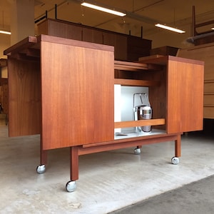 Teak bar cabinet