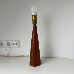 Super rare! 60s Danish Teak Table Lamp Floor Lamp Lamp Preben Broste table lamp on vintage sideboard