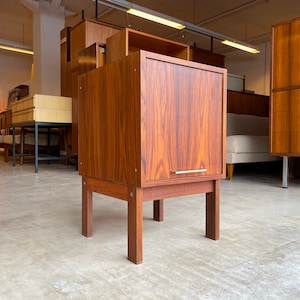 Small bedside cabinet mid century 60s 70s teak sideboard cabinet vintage chest of drawers 50s console