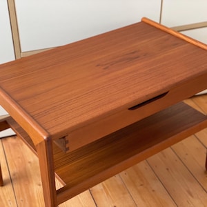 60s 70s teak TV sideboard Mid Century table Danish design chest of drawers lowboard board vintage cabinet credenza