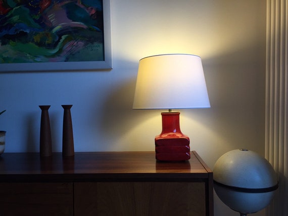 60er Cari Zalloni Tischleuchte Vintage Lampe German Pottery Keramik tablelamp ceramics 60er  Tischlampe Design Keramik Leuchte zu Sideboard