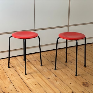 Minimalistic danish 50s 60s Retro Stool Jacobsen vintage denmark Chair Mid Century stool