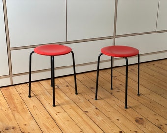 Minimalistic danish 50s 60s Retro Stool Jacobsen vintage denmark Chair Mid Century stool