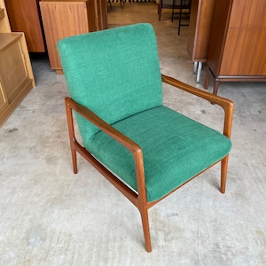 Rare Swedish 50s 60s Design Teak Alf Svensson Armchair Wing Chair Easy Chair vintage Armchair Danish DUX image 2