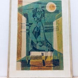 Bauhaus Ära Original Gemälde J.FREY Kunst Galerie Bild Unikat alt Art Bild Kunstwerk