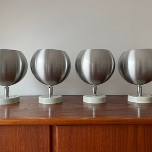 Set of 4x 60s 70s Space Age Hoffmeister Design Mid Century Ball Lamp Spotlight Ceiling Lamp to Mid Century 60s 70s