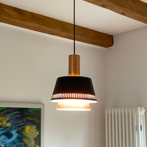 Beautiful original danish 60s pendant lamp Jo Hammerborg Fog Mørup ceiling lamp Mid Century Design pendant lamp