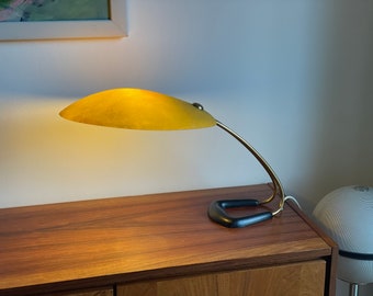 Seltene Carl Auböck table lamp for phillips Mid Century classics 50er 60er Retro lamp for danish teak Sideboard Krähenfuße tripod