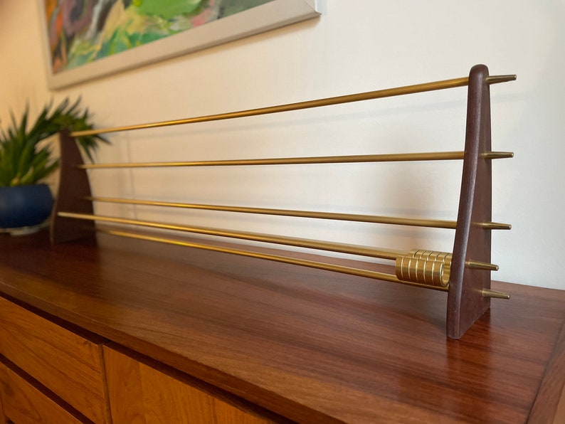 Antique String Rack Stunning 50s 60s Retro String Era Wardrobe Mid Century Teak Shelf Rack ...