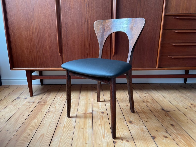Rare 60s Danish 60s Niels Koefoed Oak Desk Chair Armchair Mid Century deskchair lounge chair armchair image 2