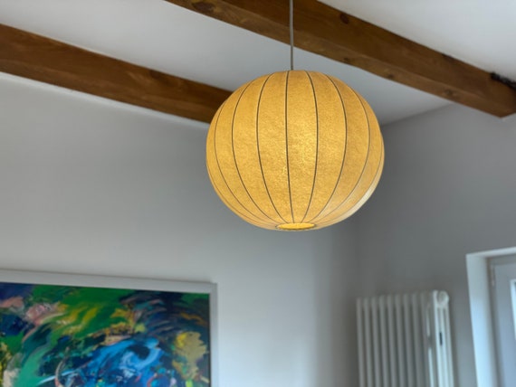 Rare 60s Design Pendant Lamp Castiglioni Cocoon Ceiling Lamp