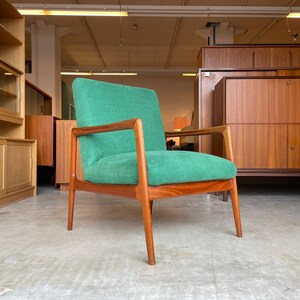 Rare Swedish 50s 60s Design Teak Alf Svensson Armchair Wing Chair Easy Chair vintage Armchair Danish DUX image 8