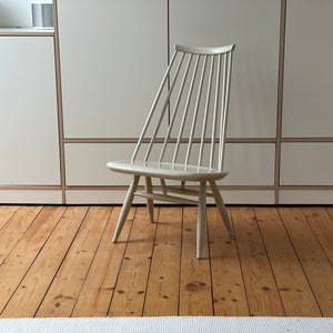 ¡Súper raro! Silla original minimalista blanca asko Mademoiselle Design Ilmari Tapiovaara silla Finlandia