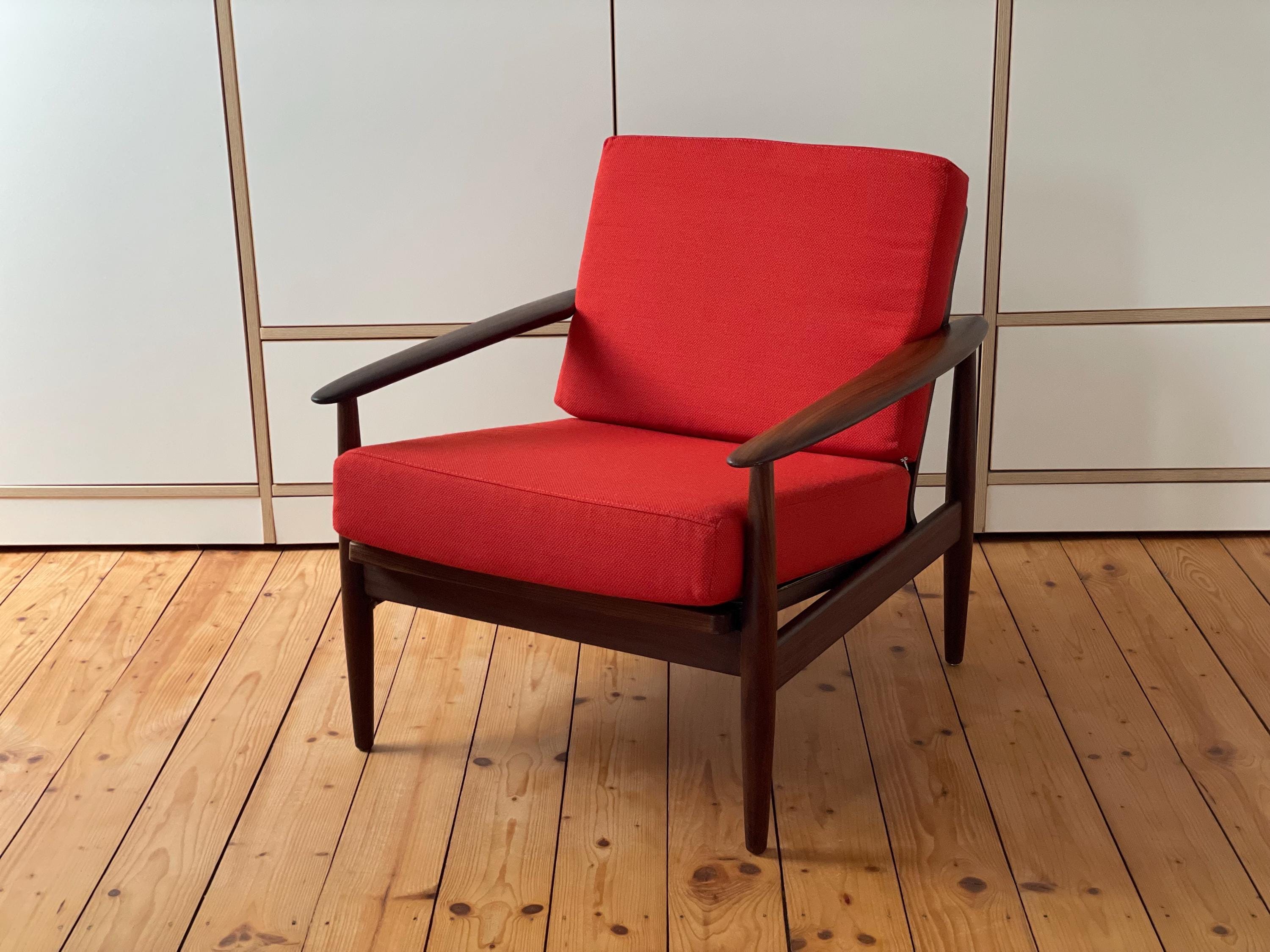 Beautiful danish teak easy chair Mid Century 60er Sessel Stuhl vintage Design Etsy