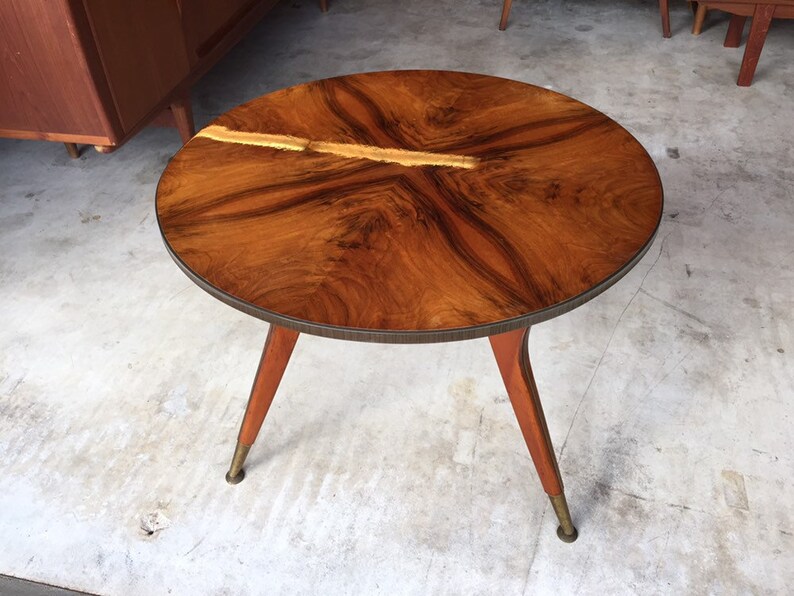 Rare 50s Luxury Side Table Mahogany Coffee Table to 60s Teak Etsy
