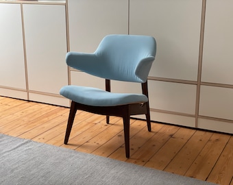 Rare! Louis van Teeffelen Lounge Chair Danish Design Armchair New cover! Mid Century Lounge Chair