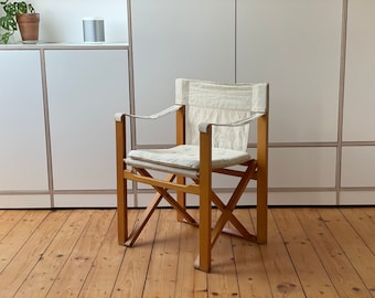 60s danish Folding chair Director&#39;s Chair Mid Century vintage Folding Chair 60s Armchair