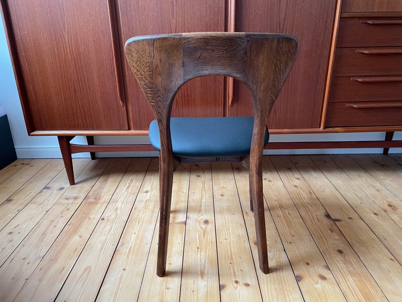 Rare 60s Danish 60s Niels Koefoed Oak Desk Chair Armchair Mid Century deskchair lounge chair armchair image 7