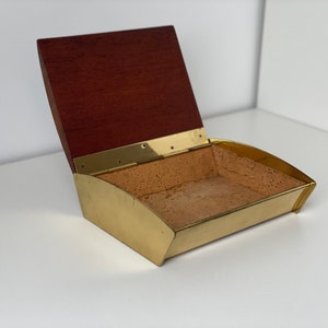 Beautiful modern Mid Century 60s teak humidor retro 50s 60s Box Box