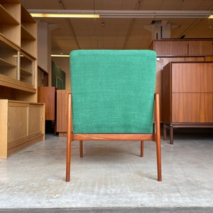 Rare Swedish 50s 60s Design Teak Alf Svensson Armchair Wing Chair Easy Chair vintage Armchair Danish DUX image 10