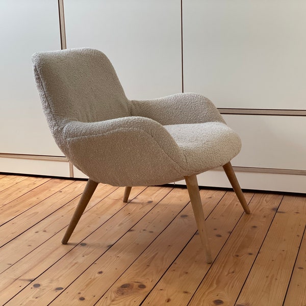 Danish 50s Bouclé Lounge Chair Armchair vintage Armchair Cocktail Chair