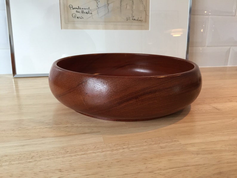 Beautiful modern Mid Century 60s teak bowl fruit bowl vintage bo Beautiful modern Mid Century 60s teak bowl fruit bowl vintage bo