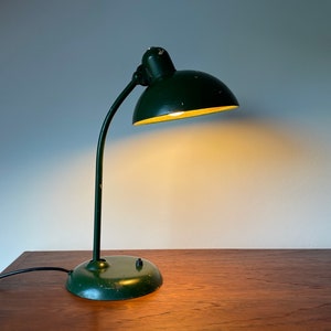 Green German 30s vintage Bauhaus Kaiser 6556 Desk Lamp Table Lamp Mid Century Design Lamp
