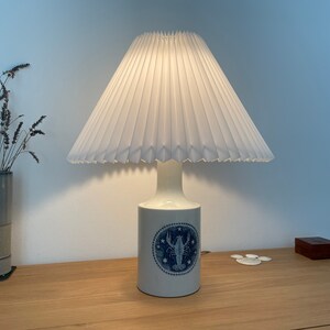 Beautiful 70s ceramic table lamp Royal Copenhagen fog morup danish scandinavian lamp table lamp