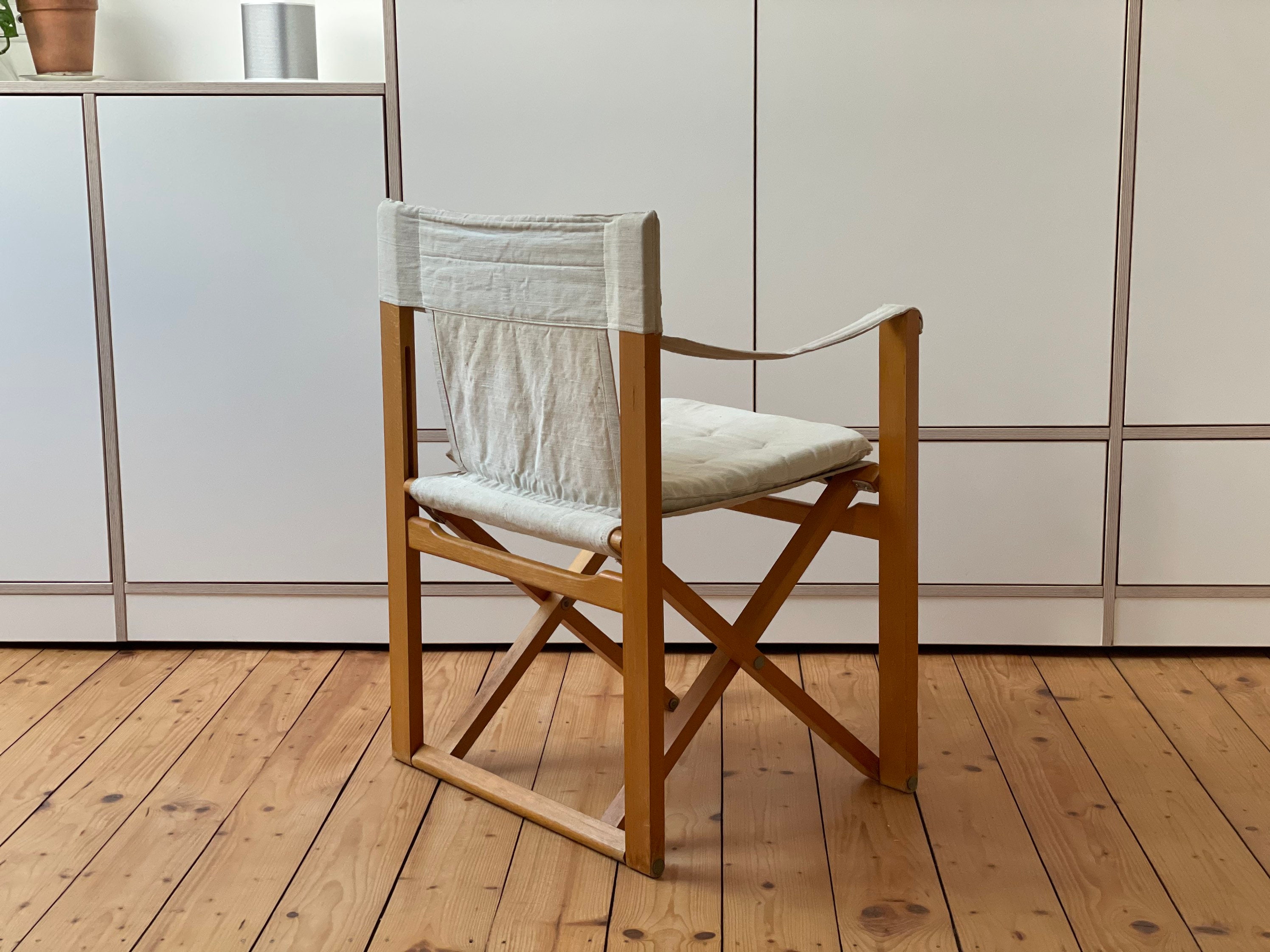 60s Danish Folding Chair Director s Chair Mid Century Vintage