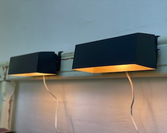 Set of 2 70s Danish wall lamp Wall lamps Nightlamp to Teak 60s