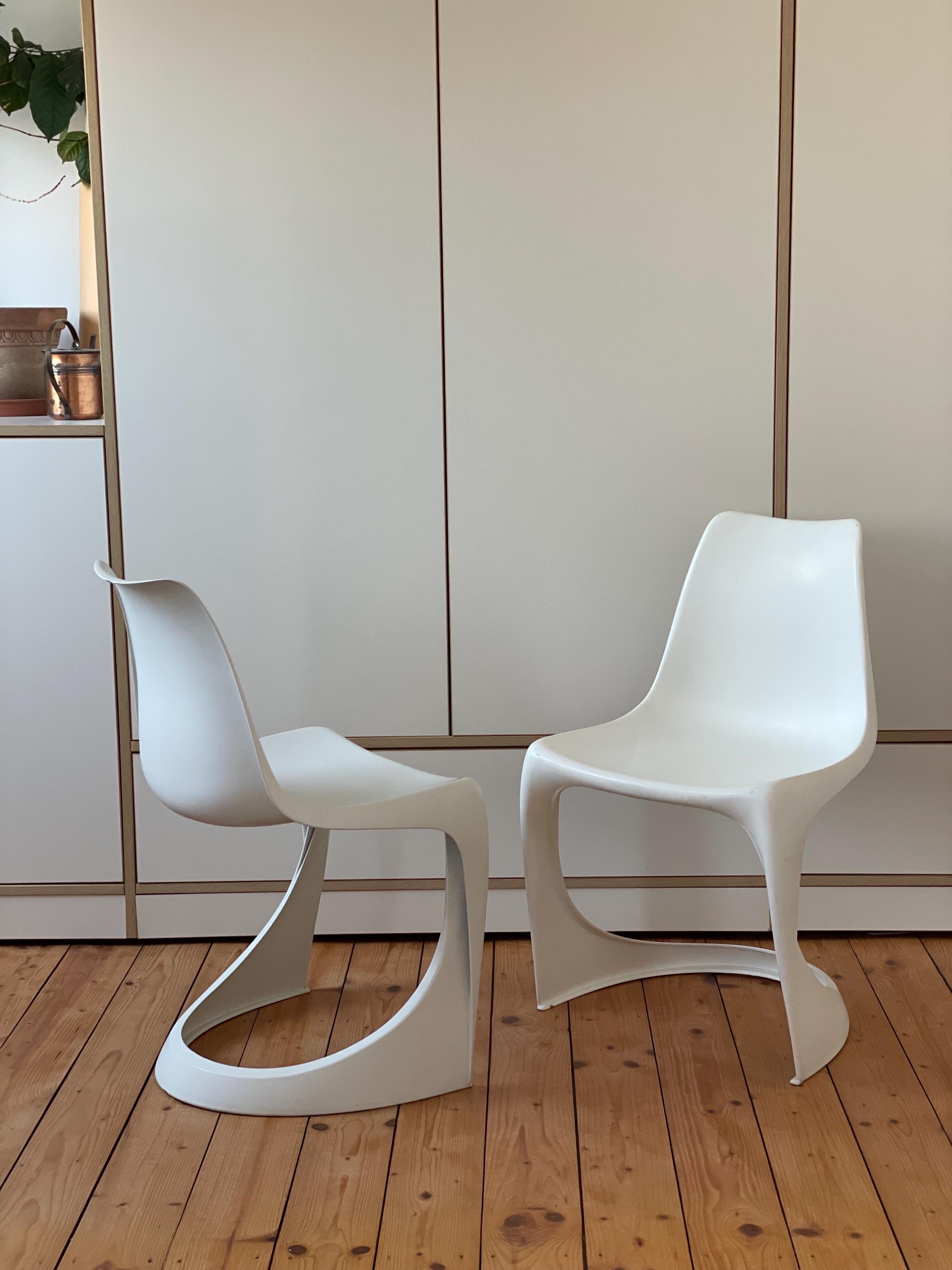 Super Rare! 2x 1960s Nielaus Cantilever Chairs for Cado Steen