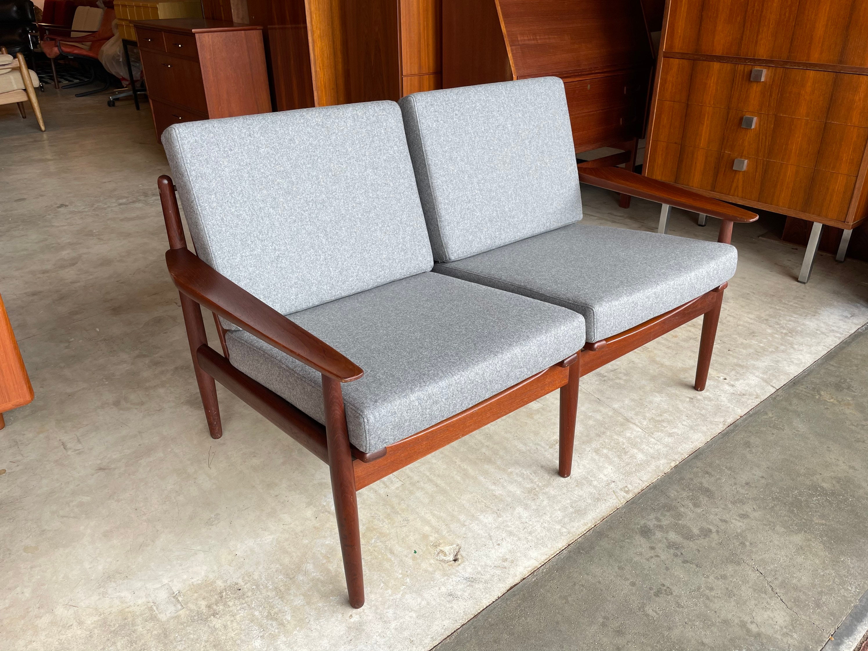 Rare 50s 60s Danish Design Arne Vodder Teak Sofa Two Seater Rare 50s 60s Danish Design Arne Vodder Teak Sofa Two Seater