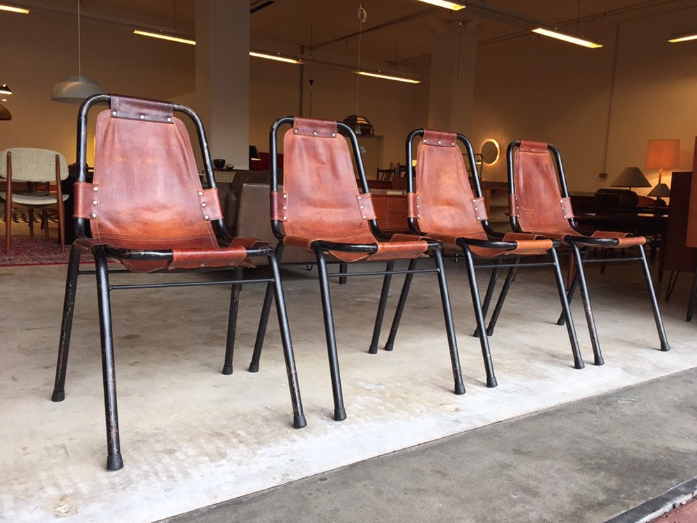 6x Rare Charlotte Perriand Les Arcs Chairs 50s 60s Design Chairs