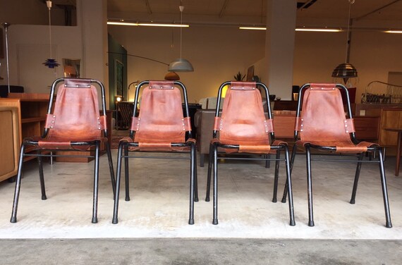 Pair of Les Arc Chairs by Charlotte Perriand 1950s Set of 2 