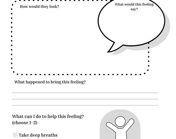 Meet My Feeling Worksheet | Social Emotional Learning Activity for Kids
