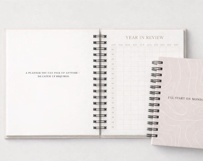 Reset Planner | Undated Daily, Monthly Pages | GoodNotes, iPad (Digital Download)