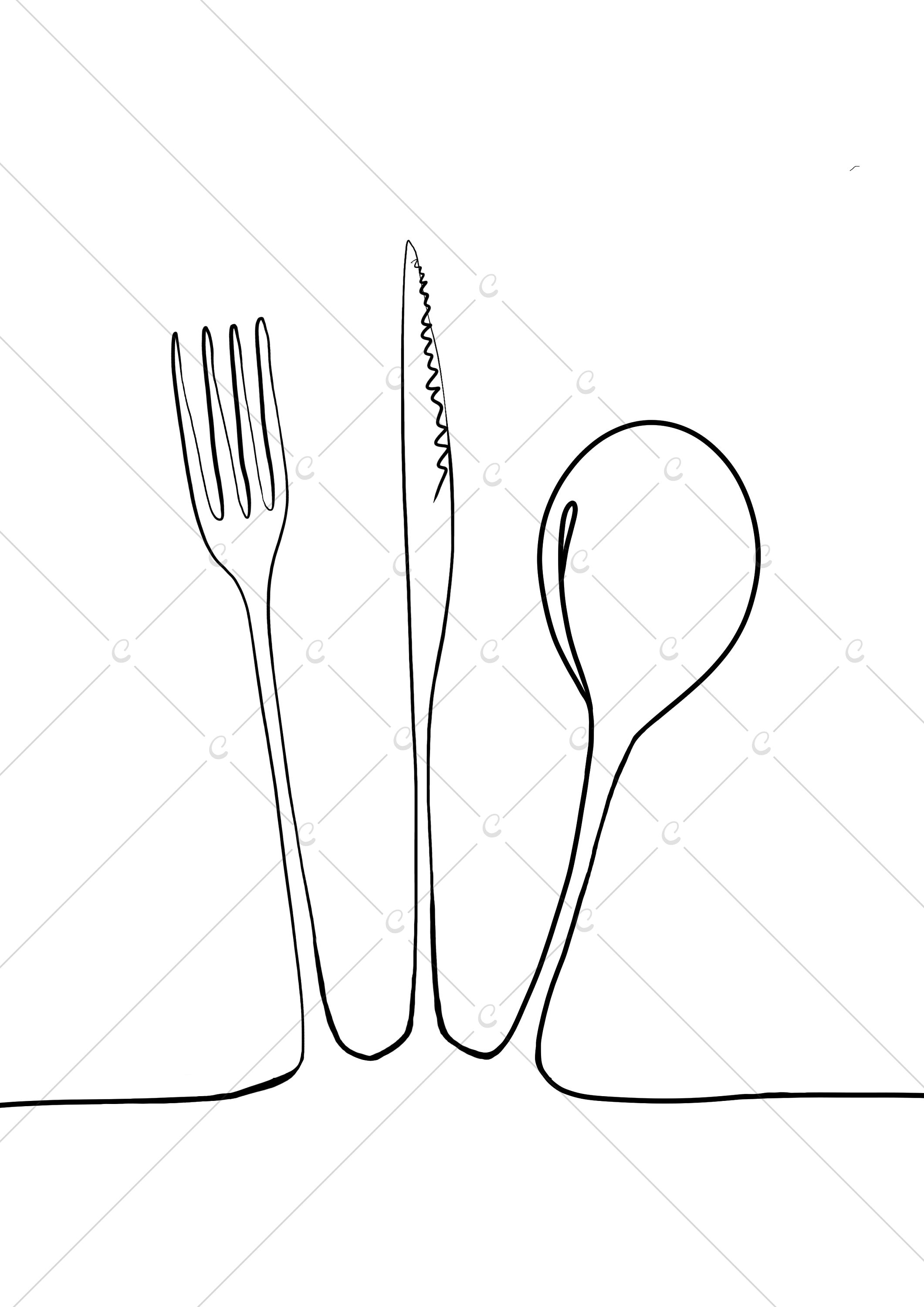 Set of 3 Kitchen Print Kitchen Decor Kitchen Utensils and Etsy UK