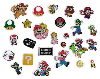 New Cartoon Super Mario Bros Embroidered Cloth Patch Clothes Pants