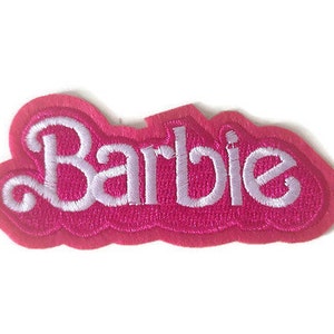 Pink Glitter Barbie Silhouette Iron-On Patch, Hobby Lobby