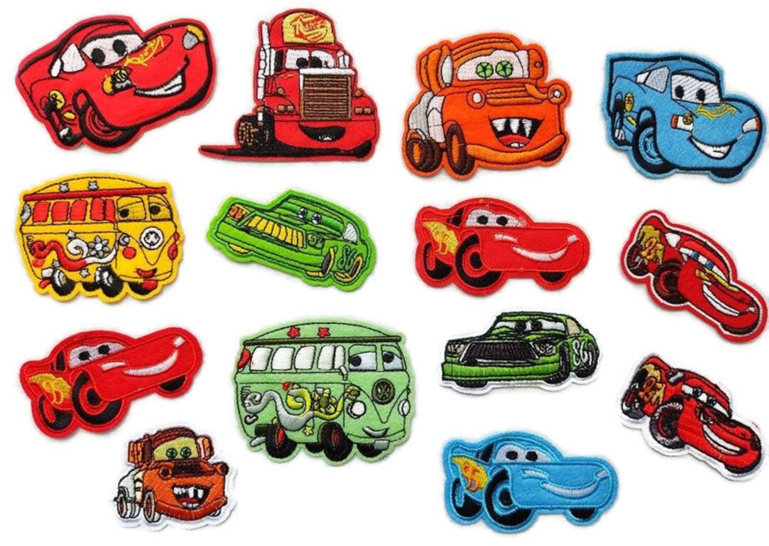 Cars Flash Mcqueen Disney Ecusson Patch Parches Patches Thermocollant  voiture Francesco Ref2022